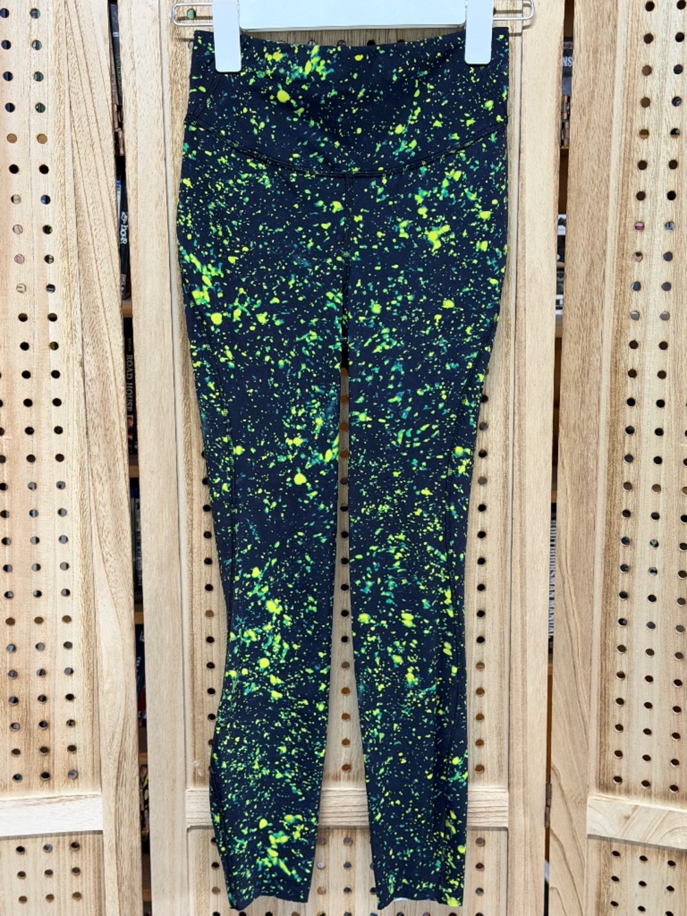 Lululemon Neon Splatter Print High Rise Leggings Size 4
